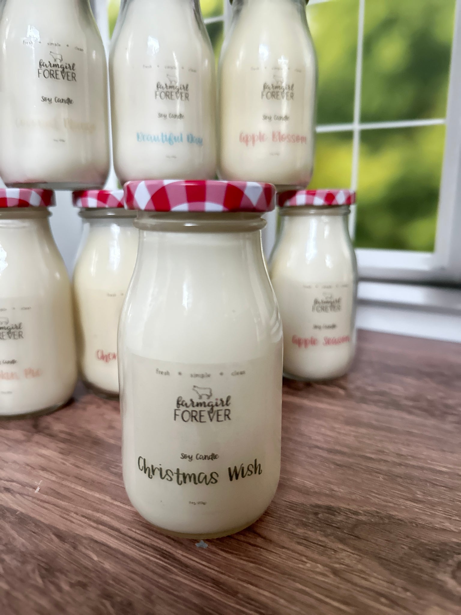 Milk Bottle Country Candle